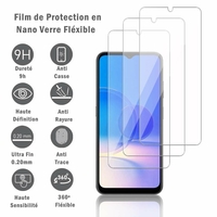 Blackview A85 6.5": 3 Films Protection d'écran en Verre Nano Fléxible, Dureté 9H Inrayable Incassable Invisible Ultra Résistant