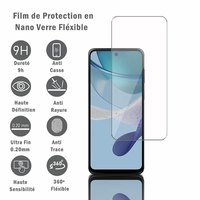 Motorola Moto G53 6.5": 1 Film Protection d'écran en Verre Nano Fléxible, Dureté 9H Inrayable Incassable Invisible Ultra Résistant
