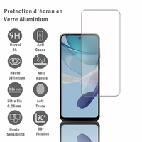 Motorola Moto G53 6.5": 1 Film Protection d'écran en verre d'aluminium super résistant 9H, définition HD, anti-rayures, anti-empreintes digitales