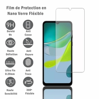 Motorola Moto E13 6.5": 1 Film Protection d'écran en Verre Nano Fléxible, Dureté 9H Inrayable Incassable Invisible Ultra Résistant