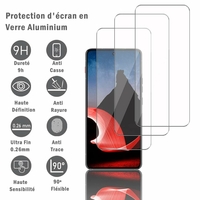 Motorola ThinkPhone 6.6": 3 Films Protection d'écran en verre d'aluminium super résistant 9H, définition HD, anti-rayures, anti-empreintes digitales