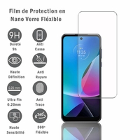 Motorola Moto G Play (2023) 6.5" (non compatible avec Moto G Play (2021)): 1 Film Protection d'écran en Verre Nano Fléxible, Dureté 9H Inrayable Incassable Invisible Ultra Résistant