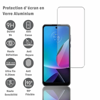 Motorola Moto G Play (2023) 6.5" (non compatible avec Moto G Play (2021)): 1 Film Protection d'écran en verre d'aluminium super résistant 9H, définition HD, anti-rayures, anti-empreintes digitales