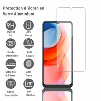 Motorola Moto G Play (2021) 6.5": 1 Film Protection d'écran en verre d'aluminium super résistant 9H, définition HD, anti-rayures, anti-empreintes digitales