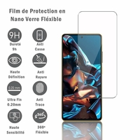 Xiaomi Poco X5 Pro 6.67" 22101320G 22101320I (non compatible avec Xiaomi Poco X5): 1 Film Protection d'écran en Verre Nano Fléxible, Dureté 9H Inrayable Incassable Invisible Ultra Résistant