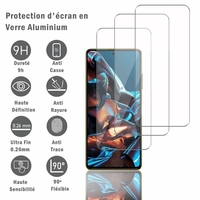 Xiaomi Poco X5 Pro 6.67" 22101320G 22101320I (non compatible avec Xiaomi Poco X5): 3 Films Protection d'écran en verre d'aluminium super résistant 9H, définition HD, anti-rayures, anti-empreintes digitales