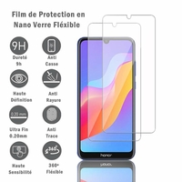 Honor X8a 6.7": 2 Films Protection d'écran en Verre Nano Fléxible, Dureté 9H Inrayable Incassable Invisible Ultra Résistant