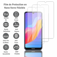 Honor X8a 6.7": 3 Films Protection d'écran en Verre Nano Fléxible, Dureté 9H Inrayable Incassable Invisible Ultra Résistant