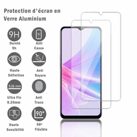 Oppo A78 5G 6.56" CPH2483 CPH2495: 2 Films Protection d'écran en verre d'aluminium super résistant 9H, définition HD, anti-rayures, anti-empreintes digitales