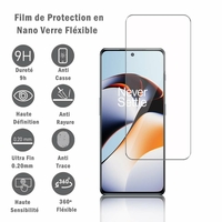 OnePlus 11R 6.74" [Dimensions du téléphone: 163.4 x 74.3 x 8.7 mm]: 1 Film Protection d'écran en Verre Nano Fléxible, Dureté 9H Inrayable Incassable Invisible Ultra Résistant