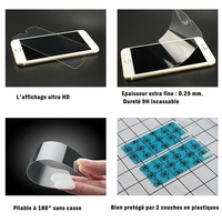 OnePlus Ace 2 6.74" PHK110 (non compatible avec OnePlus Ace 2V) [Dimensions du téléphone: 163.4 x 74.3 x 8.7 mm]: 2 Films Protection d'écran en Verre Nano Fléxible, Dureté 9H Inrayable Incassable Invisible Ultra Résistant