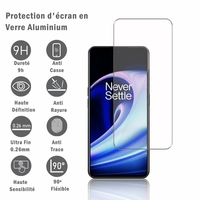 OnePlus Ace 2V 6.74" PHP110 (non compatible avec OnePlus Ace 2) [Dimensions du téléphone: 162.6 x 75.1 x 8.2 mm]: 1 Film Protection d'écran en verre d'aluminium super résistant 9H, définition HD, anti-rayures, anti-empreintes digitales