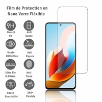 ZTE Voyage 40 Pro+ Plus 6.67" 9042N: 1 Film Protection d'écran en Verre Nano Fléxible, Dureté 9H Inrayable Incassable Invisible Ultra Résistant