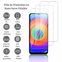 Ulefone Note 14 6.52": 3 Films Protection d'écran en Verre Nano Fléxible, Dureté 9H Inrayable Incassable Invisible Ultra Résistant