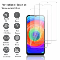 Ulefone Note 14 6.52": 3 Films Protection d'écran en verre d'aluminium super résistant 9H, définition HD, anti-rayures, anti-empreintes digitales