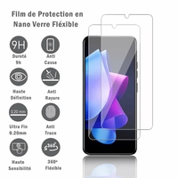 Tecno Spark Go 2023/ Tecno Pop 7 Pro 6.56": 2 Films Protection d'écran en Verre Nano Fléxible, Dureté 9H Inrayable Incassable Invisible Ultra Résistant