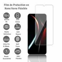 BLU G52L 6.5" [Dimensions du téléphone: 164.5 x 76 x 9.2 mm]: 1 Film Protection d'écran en Verre Nano Fléxible, Dureté 9H Inrayable Incassable Invisible Ultra Résistant