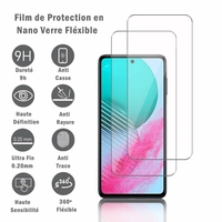 Samsung Galaxy M54 5G 6.7" SM-M546B SM-M546B/DS: 2 Films Protection d'écran en Verre Nano Fléxible, Dureté 9H Inrayable Incassable Invisible Ultra Résistant