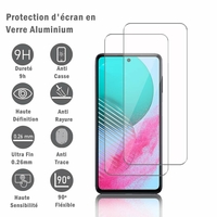 Samsung Galaxy M54 5G 6.7" SM-M546B SM-M546B/DS: 2 Films Protection d'écran en verre d'aluminium super résistant 9H, définition HD, anti-rayures, anti-empreintes digitales