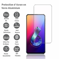Asus Zenfone 6 ZS630KL 6.4"/ Zenfone 6z/ Zenfone 6 2019/ ASUS_I01WD: 1 Film Protection d'écran en verre d'aluminium super résistant 9H, définition HD, anti-rayures, anti-empreintes digitales