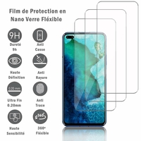 Huawei Honor V30/ Honor View30 6.57" OXF-AN00 [Les Dimensions EXACTES du telephone: 162.7 x 75.8 x 8.9 mm]: 3 Films Protection d'écran en Verre Nano Fléxible, Dureté 9H Inrayable Incassable Invisible Ultra Résistant