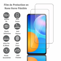 Huawei P Smart 2021 6.67" PPA-LX2 PPA-L02B PPA-L22B (non compatible Huawei P Smart 2020): 2 Films Protection d'écran en Verre Nano Fléxible, Dureté 9H Inrayable Incassable Invisible Ultra Résistant