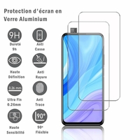 Huawei Y9s (2019) 6.59" STK-L21 STK-L22 STK-LX3 (non compatible Huawei Y9 (2019) 6.5"): 2 Films Protection d'écran en verre d'aluminium super résistant 9H, définition HD, anti-rayures, anti-empreintes digitales