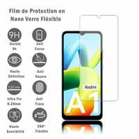 Xiaomi Redmi A1/ A1+/ A1 Plus 6.52" 220733SI (non compatible avec Xiaomi Mi A1 5.5"): 1 Film Protection d'écran en Verre Nano Fléxible, Dureté 9H Inrayable Incassable Invisible Ultra Résistant