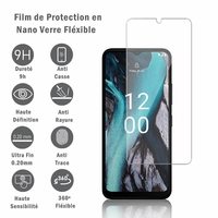 Nokia C22 6.5": 1 Film Protection d'écran en Verre Nano Fléxible, Dureté 9H Inrayable Incassable Invisible Ultra Résistant