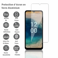 Nokia G22 6.5": 1 Film Protection d'écran en verre d'aluminium super résistant 9H, définition HD, anti-rayures, anti-empreintes digitales