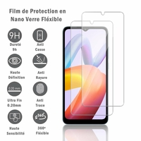 Xiaomi Redmi A2/ A2+/ A2 Plus 6.52": 2 Films Protection d'écran en Verre Nano Fléxible, Dureté 9H Inrayable Incassable Invisible Ultra Résistant