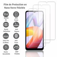 Xiaomi Redmi A2/ A2+/ A2 Plus 6.52": 3 Films Protection d'écran en Verre Nano Fléxible, Dureté 9H Inrayable Incassable Invisible Ultra Résistant