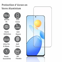 Honor Play 7T Pro 6.7" DIO-AN00 (non compatible avec Honor Play7T 6.74"): 1 Film Protection d'écran en verre d'aluminium super résistant 9H, définition HD, anti-rayures, anti-empreintes digitales
