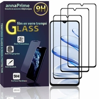 Honor 80 Pro Flat 6.67" (non compatible avec Honor 80 Pro 6.78"): Lot / Pack de 3 Films de protection d'écran Verre Trempé