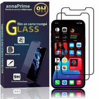 Apple iPhone 12 Pro Max 6.7" A2411 A2342 A2410 A2412 (non compatible iPhone 12 Pro 6.1"): Lot / Pack de 2 Films de protection d'écran Verre Trempé