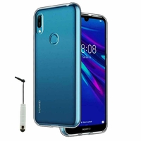 Huawei Y6S (2019)/ Honor 8A 2020/ 8A Prime 6.09" JAT-LX3 JAT-L29 JAT-LX1 JAT-L41[Les Dimensions EXACTES du telephone: 156.3 x 73.5 x 8 mm]: Coque Silicone gel UltraSlim et Ajustement parfait + mini Stylet - TRANSPARENT