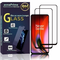OnePlus Nord 2 5G 6.43" DN2101 DN2103 [Les Dimensions EXACTES du telephone: 158.9 x 73.2 x 8.3 mm]: Lot / Pack de 2 Films de protection d'écran Verre Trempé