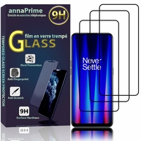OnePlus Nord CE 2 5G 6.43" IV2201 (non compatible avec OnePlus Nord CE 2 Lite 5G 6.59"): Lot / Pack de 3 Films de protection d'écran Verre Trempé