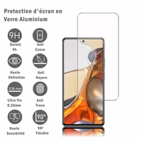 Tecno Camon 20 Pro 5G 6.67": 1 Film Protection d'écran en verre d'aluminium super résistant 9H, définition HD, anti-rayures, anti-empreintes digitales