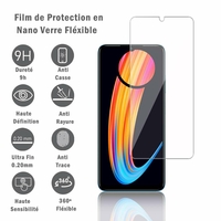 Infinix Hot 30i/ Hot 30i NFC 6.56" X669 X669C X669D (non compatible avec Infinix Hot 30 6.78"): 1 Film Protection d'écran en Verre Nano Fléxible, Dureté 9H Inrayable Incassable Invisible Ultra Résistant