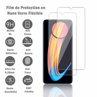 Infinix Hot 30i/ Hot 30i NFC 6.56" X669 X669C X669D (non compatible avec Infinix Hot 30 6.78"): 2 Films Protection d'écran en Verre Nano Fléxible, Dureté 9H Inrayable Incassable Invisible Ultra Résistant