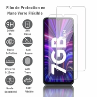 Tecno Spark 9 6.6" KG5p: 2 Films Protection d'écran en Verre Nano Fléxible, Dureté 9H Inrayable Incassable Invisible Ultra Résistant