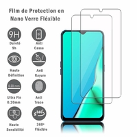 HTC Wildfire E Star 6.52": 2 Films Protection d'écran en Verre Nano Fléxible, Dureté 9H Inrayable Incassable Invisible Ultra Résistant