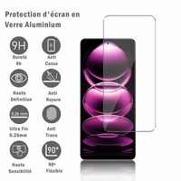 Xiaomi Redmi Note 12 Pro/ 12 Pro+/ 12 Explorer 6.67": 1 Film Protection d'écran en verre d'aluminium super résistant 9H, définition HD, anti-rayures, anti-empreintes digitales