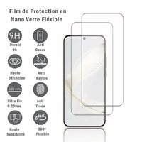 Huawei Nova 11 6.7" FOA-AL00 FOA-LX9 (non compatible avec Huawei nova 11i 6.8"): 2 Films Protection d'écran en Verre Nano Fléxible, Dureté 9H Inrayable Incassable Invisible Ultra Résistant