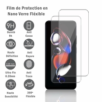 Xiaomi Redmi Note 12T Pro 5G 6.6": 2 Films Protection d'écran en Verre Nano Fléxible, Dureté 9H Inrayable Incassable Invisible Ultra Résistant