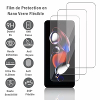 Xiaomi Redmi Note 12T Pro 5G 6.6": 3 Films Protection d'écran en Verre Nano Fléxible, Dureté 9H Inrayable Incassable Invisible Ultra Résistant