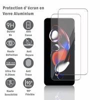 Xiaomi Redmi Note 12T Pro 5G 6.6": 2 Films Protection d'écran en verre d'aluminium super résistant 9H, définition HD, anti-rayures, anti-empreintes digitales