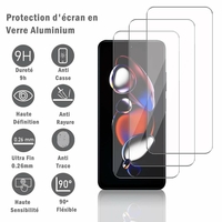 Xiaomi Redmi Note 12T Pro 5G 6.6": 3 Films Protection d'écran en verre d'aluminium super résistant 9H, définition HD, anti-rayures, anti-empreintes digitales