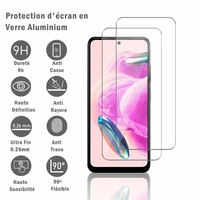 Xiaomi Redmi Note 12S 4G 6.43" (non compatible avec Xiaomi Redmi Note 12 6.67"): 2 Films Protection d'écran en verre d'aluminium super résistant 9H, définition HD, anti-rayures, anti-empreintes digitales